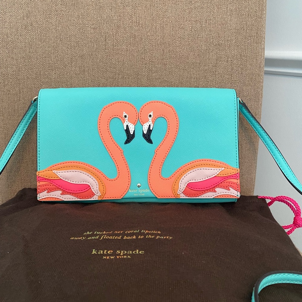 Flamingo Clutch or Crossbody